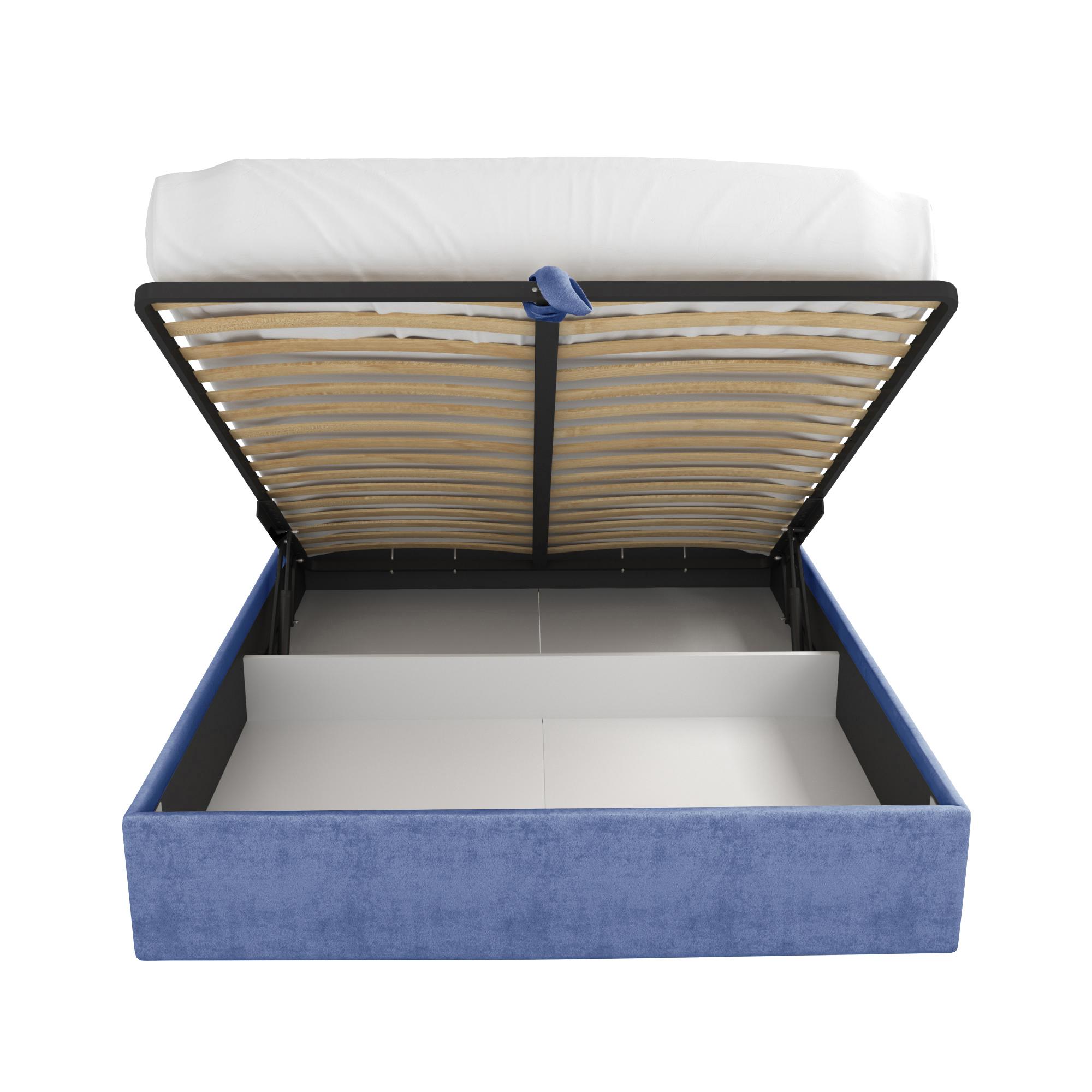 Кровать Римини синяя 160х200 изображение товара