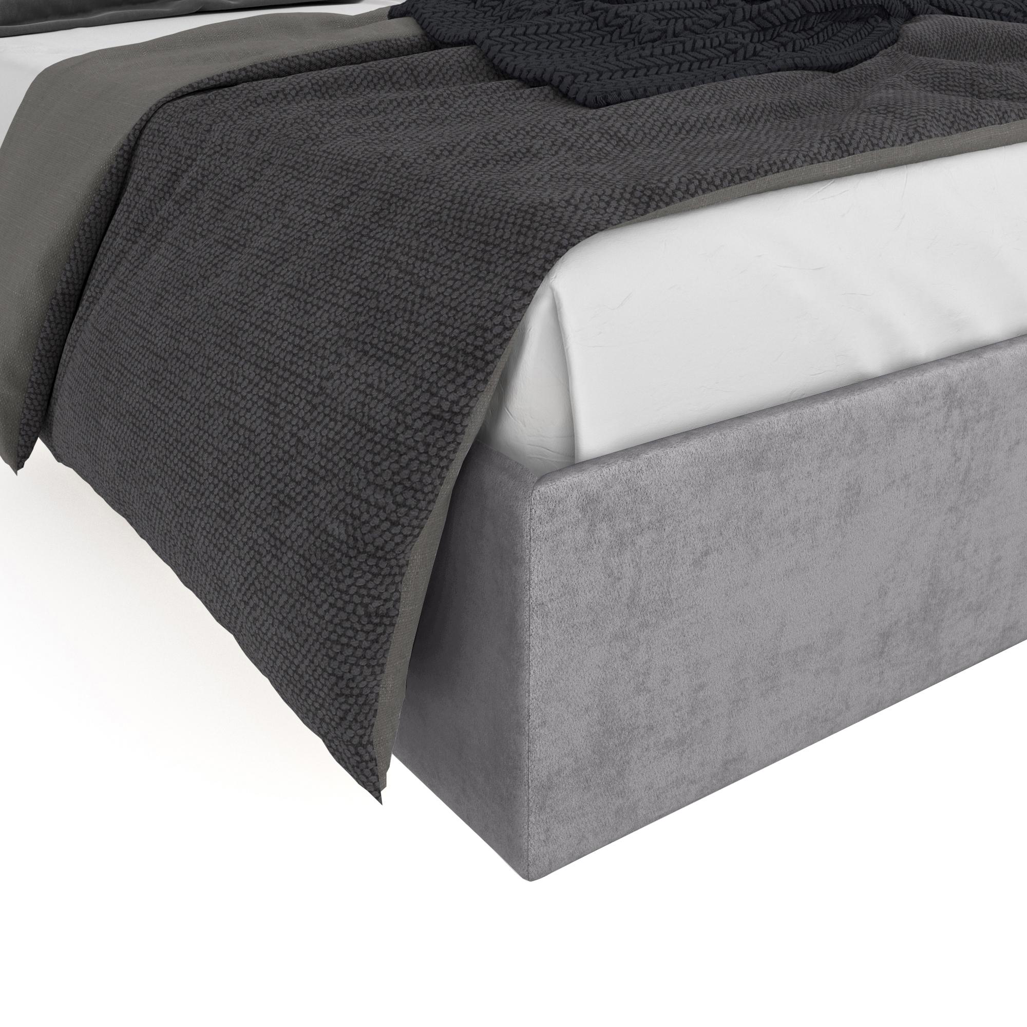 Кровать Липси серый 90х200 изображение товара