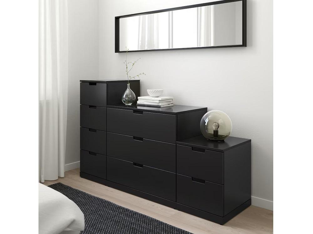 Комод Нордли 42 black ИКЕА (IKEA) изображение товара