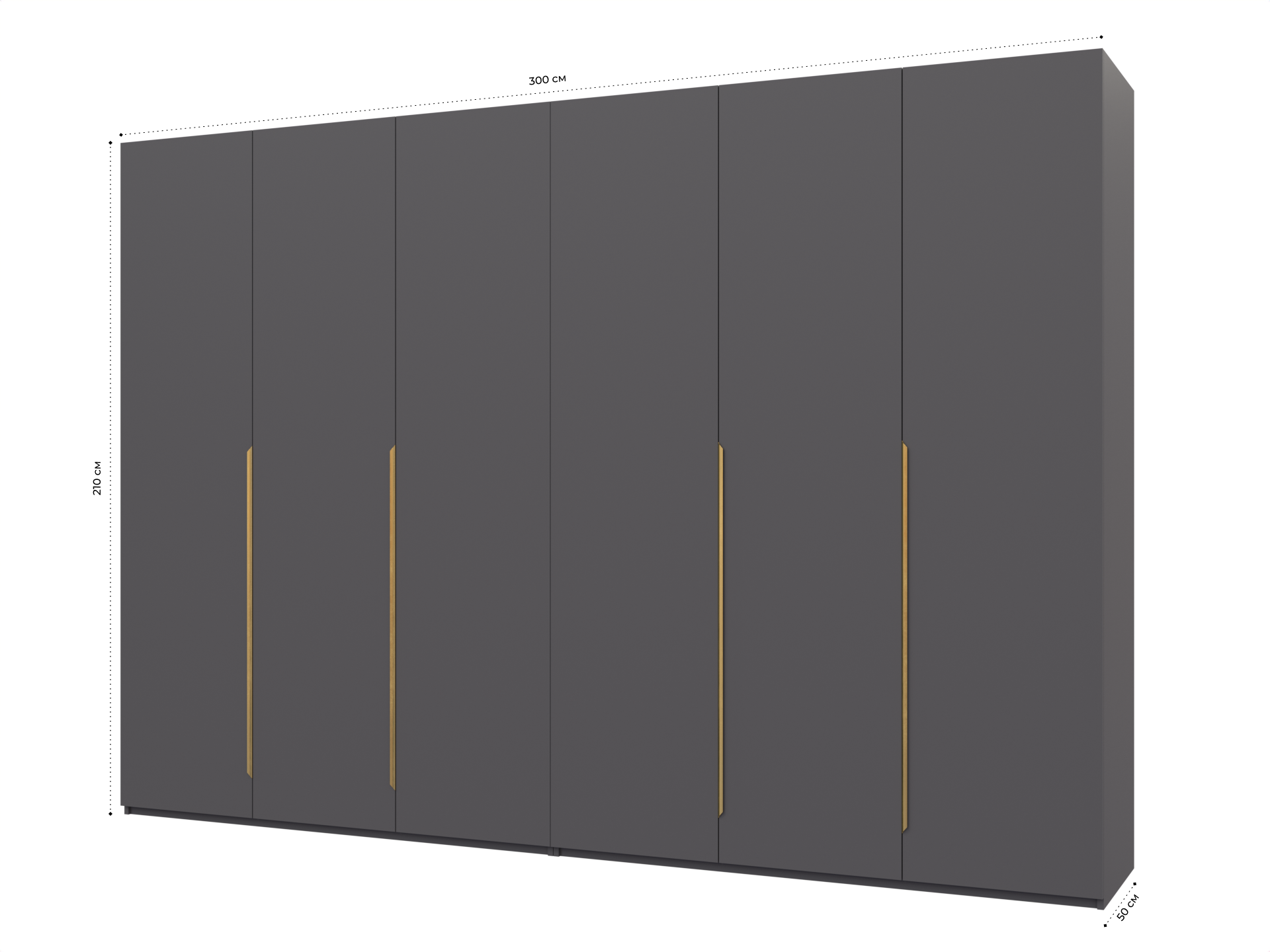 Распашной шкаф Пакс Альхейм 16 grey (gold) ИКЕА (IKEA) изображение товара