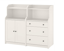 Изображение товара Комод Хауга 16 white ИКЕА (IKEA) на сайте adeta.ru